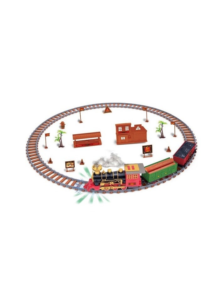 Fully combined rail Retro Train Christmas Stage Sprayable Train Train Electric Rail Vote Colour:Red