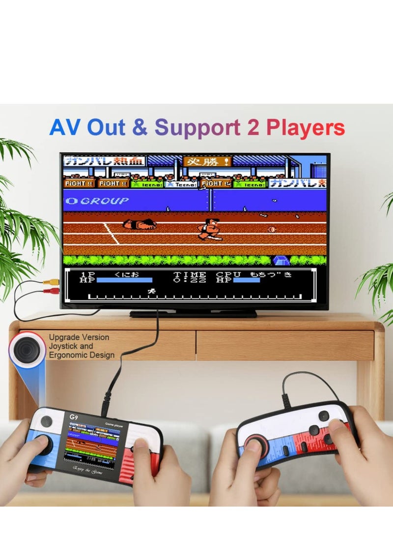 Handheld Game Console with 666 Classical Games,Mini Retro Game Player Support for Connecting TV and Two Players, 1020mAh Rechargeable Battery, Present for Kids and Adult