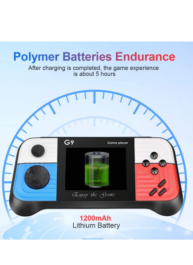 Handheld Game Console with 666 Classical Games,Mini Retro Game Player Support for Connecting TV and Two Players, 1020mAh Rechargeable Battery, Present for Kids and Adult