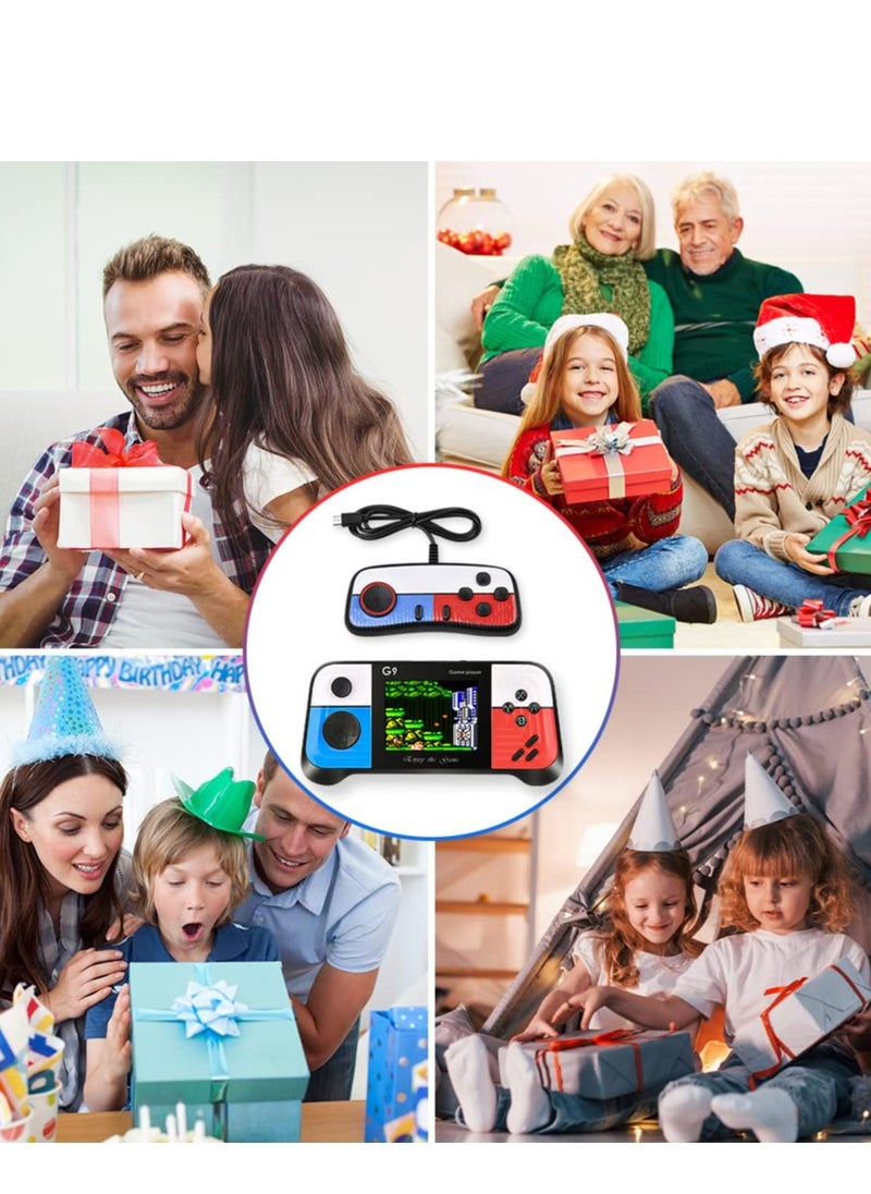 Handheld Game Console with 666 Classical Games,Mini Retro Game Player Support for Connecting TV and Two Players, 1020mAh Rechargeable Battery, Present for Kids and Adult