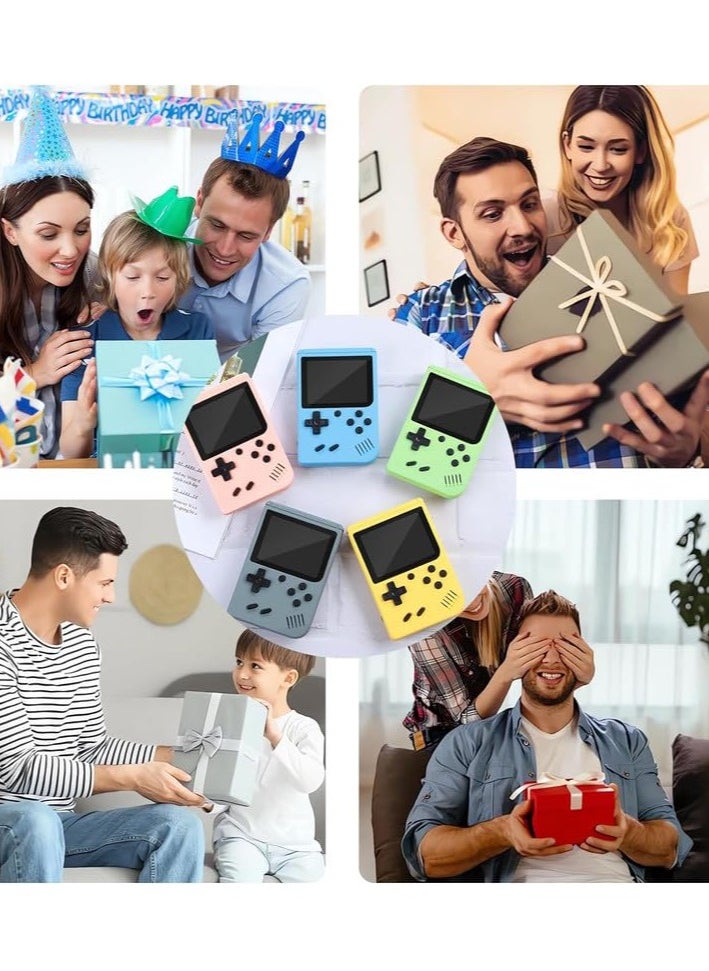 Retro Handheld Game Console with Gamepad,Gameboy Color with 500 Classic Games,Video Gaming Support for Connecting TV & Two Players