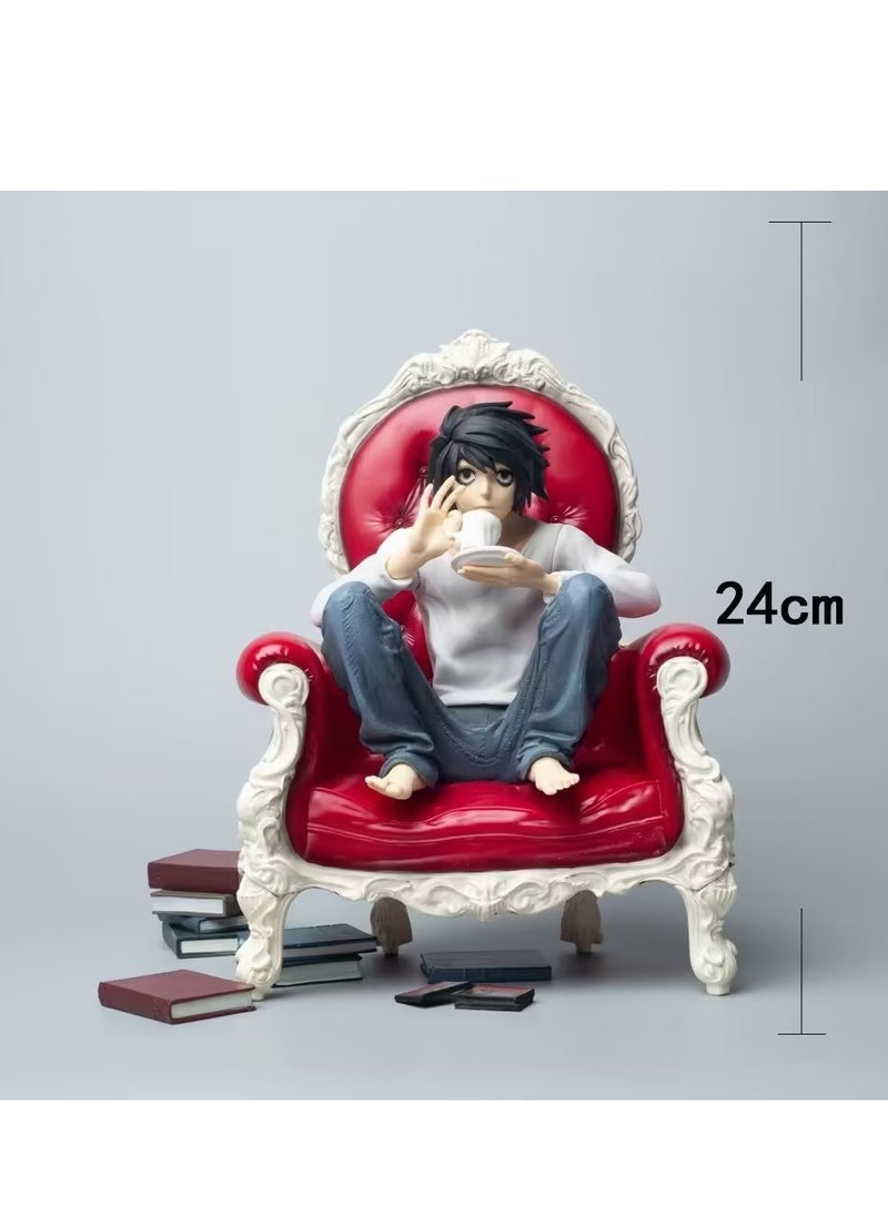 Super Size 24*35*12CM Death Note L Sofa Drink Coffee