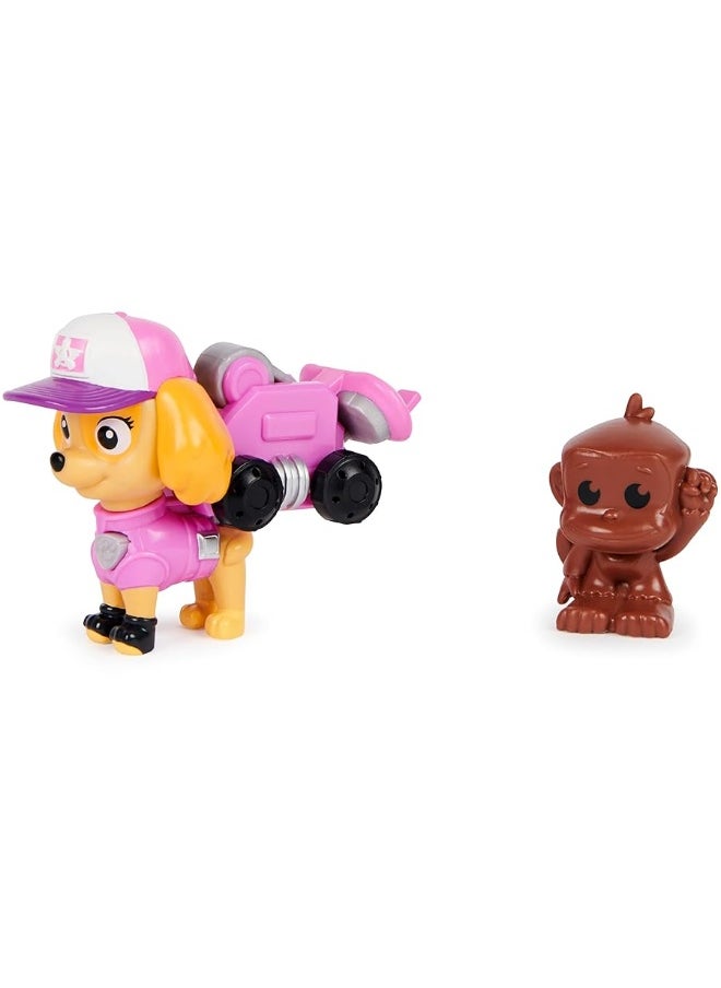 PAW Patrol Big Truck Pups - Skye Action Figure with Rescue Drone with Click Mount Command Center Platform and Animal Friend