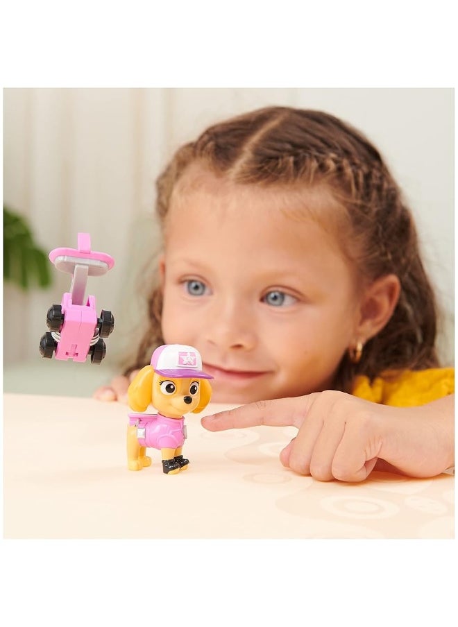 PAW Patrol Big Truck Pups - Skye Action Figure with Rescue Drone with Click Mount Command Center Platform and Animal Friend