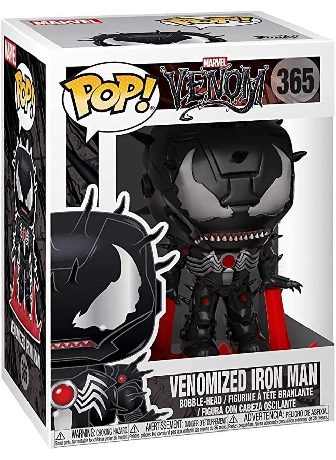 POP Marvel: Venom - Venomized Iron Man Funko Vinyl Figure (Bundled with Compatible Box Protector Case)