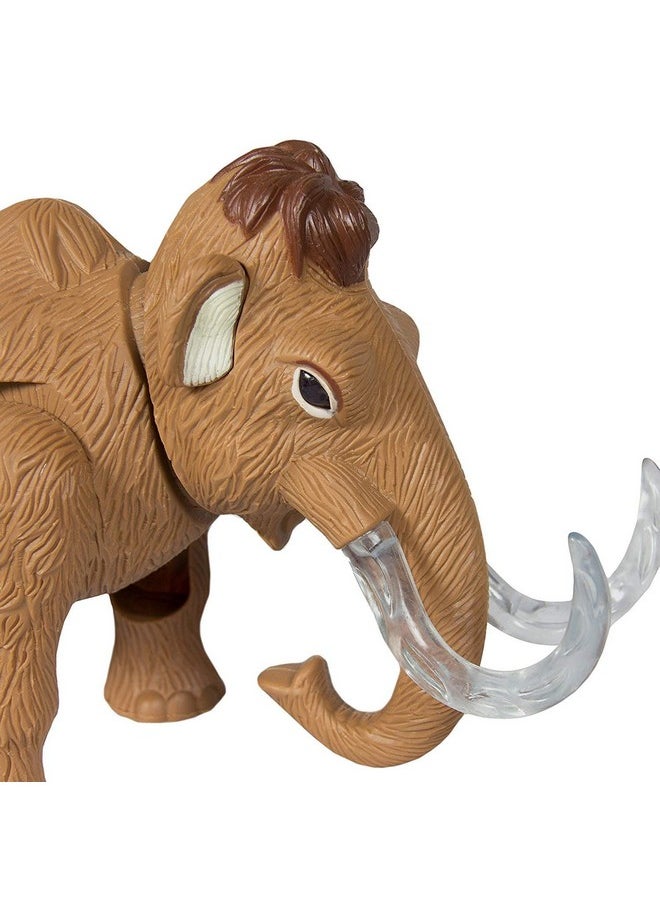 Liberty Imports Electronic Walking and Moving Woolly Mammoth Prehistoric Ice Age Animal Figure Toy Elephant with Lights and Sounds (Colors Vary)