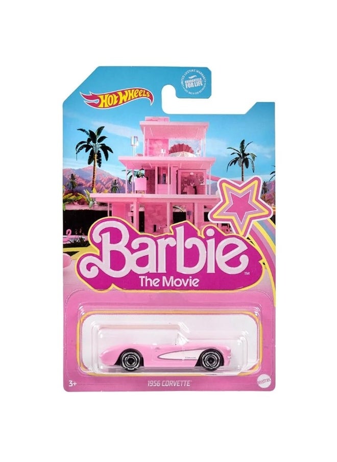 Hot Wheels 1956 Corvette, Barbie The Movie [Pink] Long Card