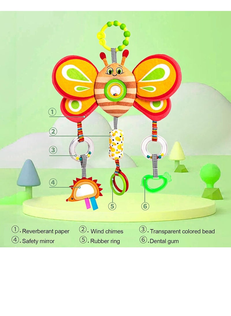 Factory Price Activity Hanging Plush Toys With Rattle Sound - Butterfly