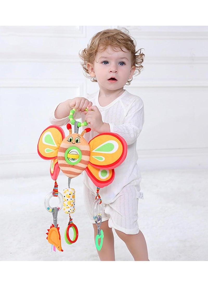 Factory Price Activity Hanging Plush Toys With Rattle Sound - Butterfly