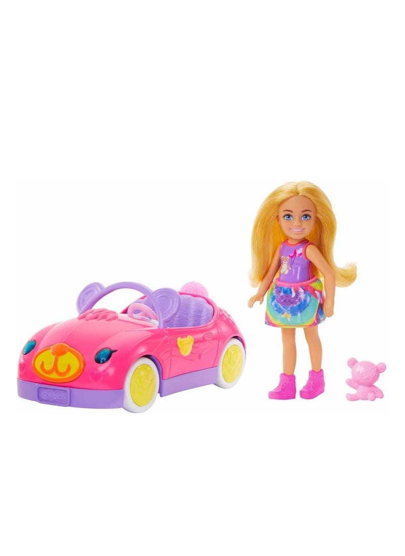 Barbie Chelsea Vehicle Set With Blonde Small Doll