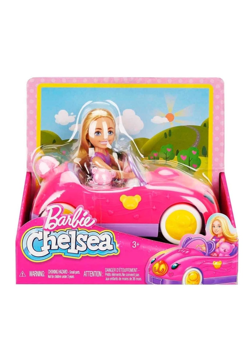 Barbie Chelsea Vehicle Set With Blonde Small Doll