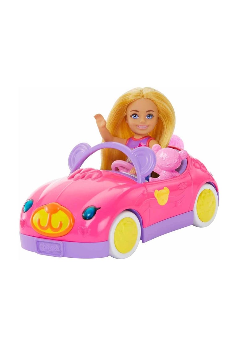 Barbie Chelsea Vehicle Set With Blonde Small Doll