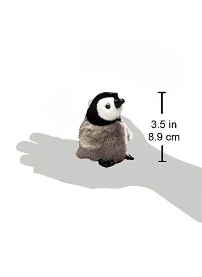 Folkmanis Mini Emperor Penguin Baby Finger Puppet Gray-blue, 1 EA