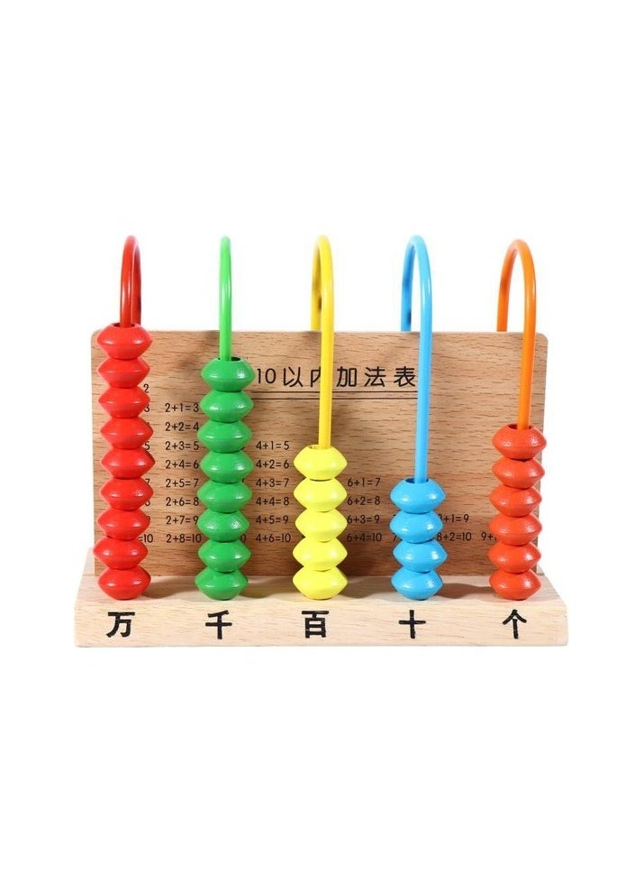 Calculation shelf arithmetic counter children's toys Early Education Training Training Mathematics Teaching Colour:Red model:Bathroom toy