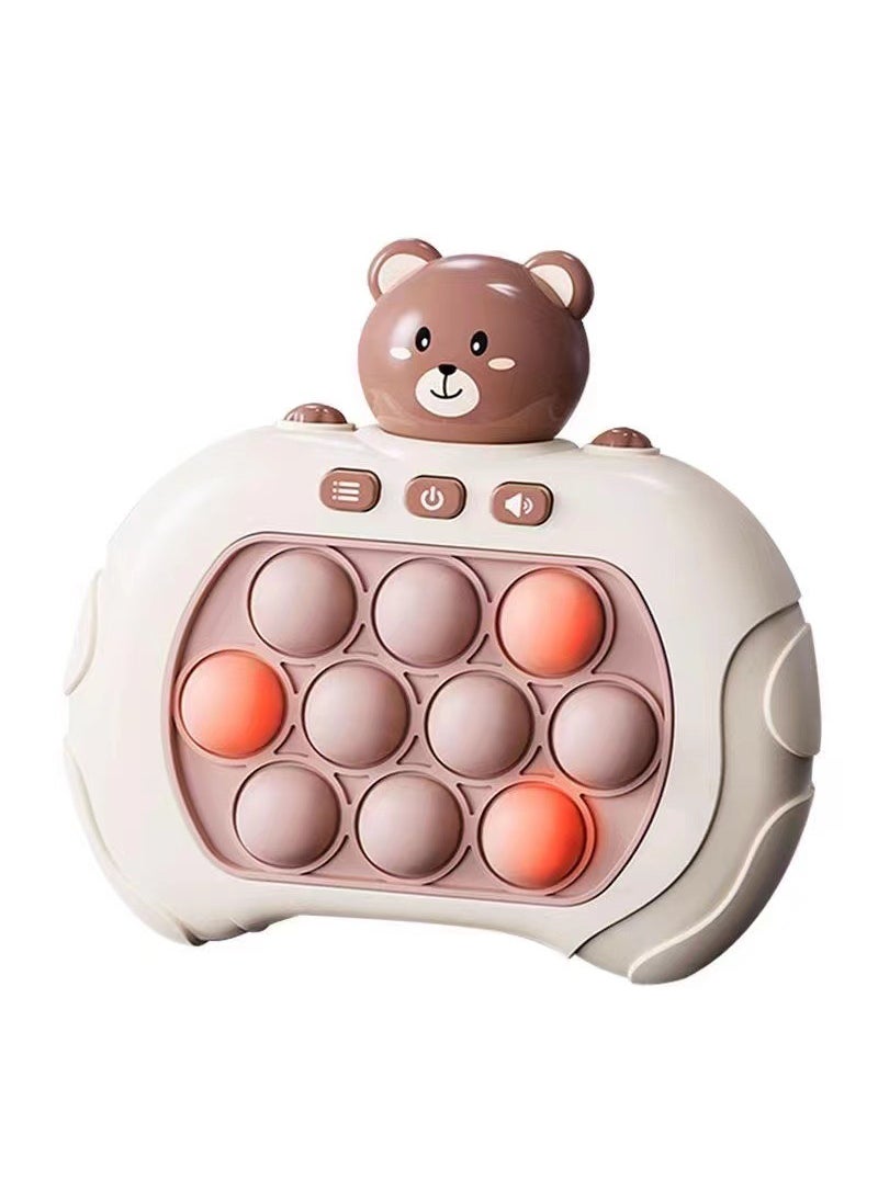 Children press the speed push toy puzzle game machine to break through the 999 baby decompression toy palm hamster dog bear