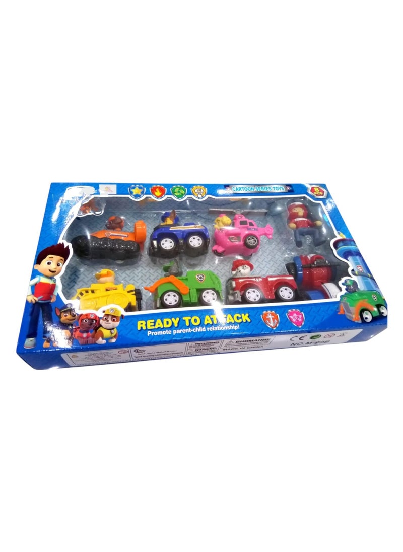 CAR TOY SET FOR KIDS 8 PCS