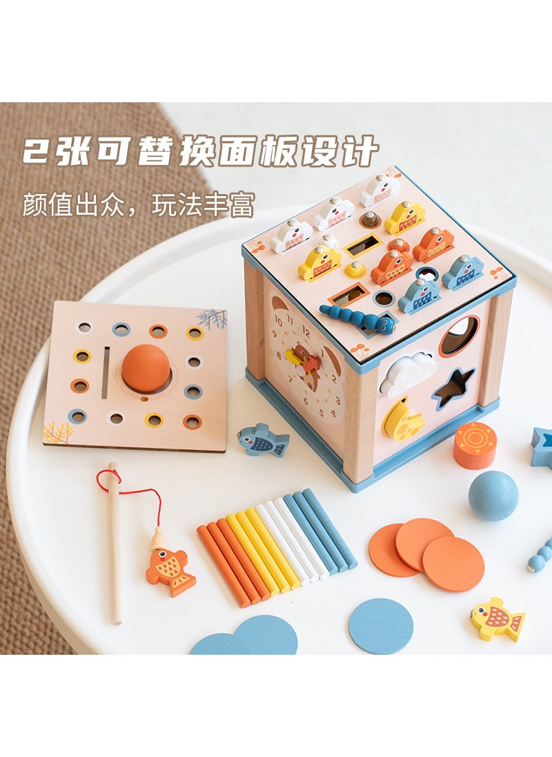 9-in-1 Montessori Coin Box Educational Shape Sorting Fishing Toy Jj-Nine-in-One Early Education Intelligence Box 1.1