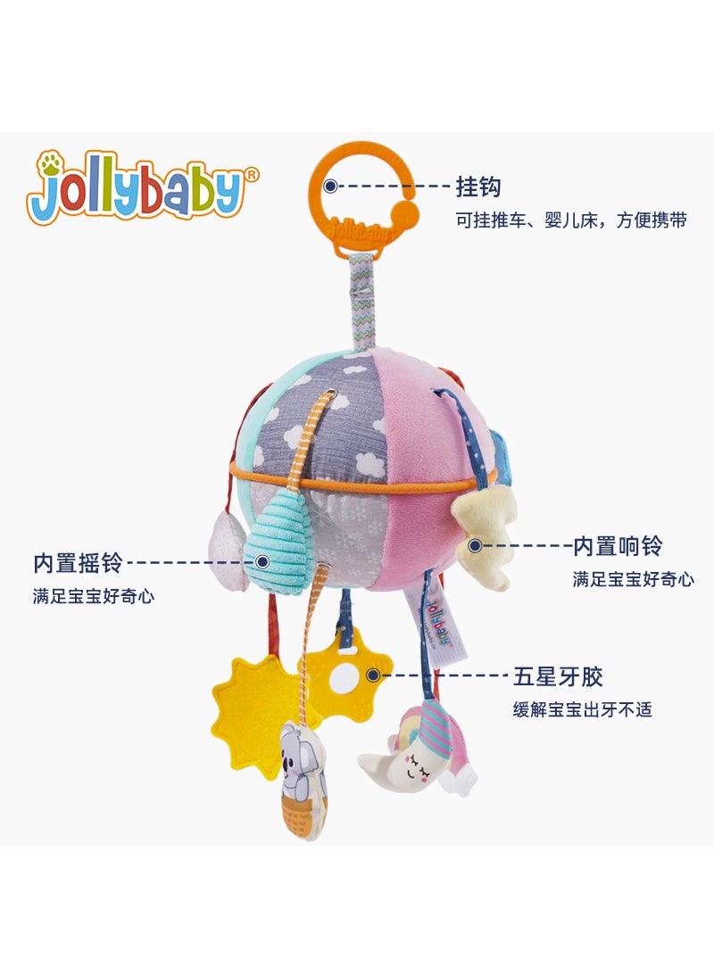 Jollybaby Plush Stroller Bed Hanging Toys Hot air balloon drawstring fun