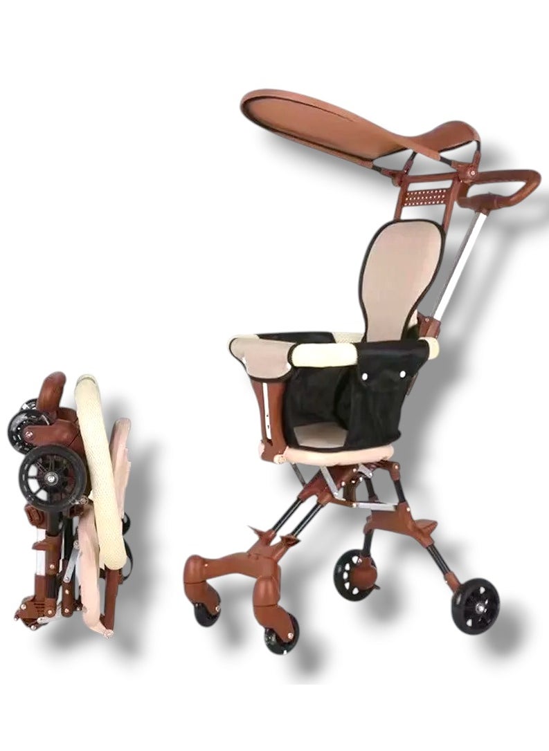 airplane baby stroller foldable with canopy