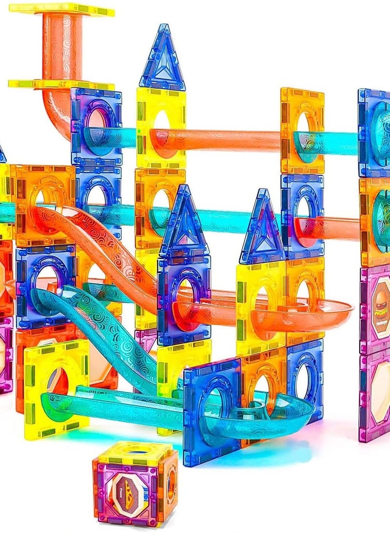 Magic Magnetic Blocks   Magnet Building Tiles   Clear 3D Magnetic Tiles for Kids   Building Blocks Construction  Educational Toy for Early Development Stacking Toys  Creative  126 Pieces