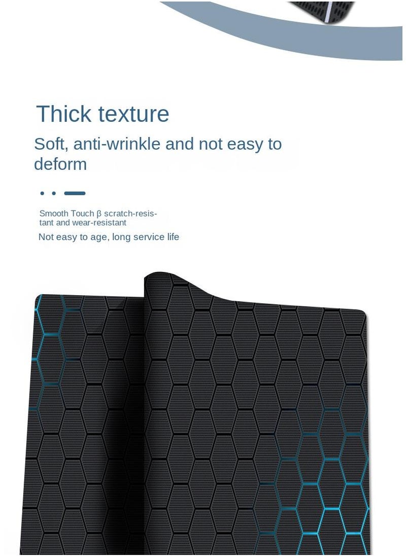 Honeycomb Pattern Exclusive For Esports Games Gaming Mouse Pad Extended Large Mat Desk Pad Stitched Edges Mousepad Long Mouse Pad And Non-Slip Rubber Base Mice Pad 900X400X3mm