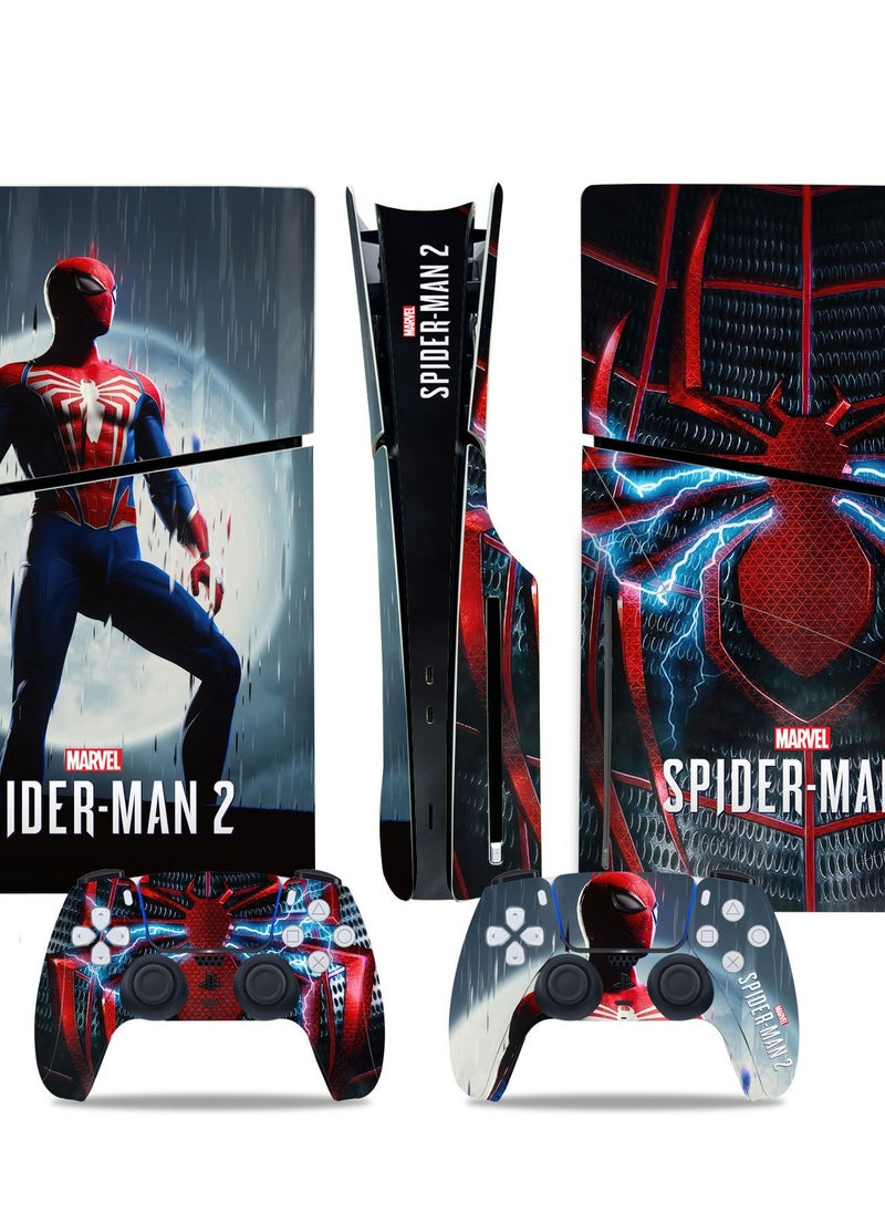 PS5 Slim Optical Drive Version Game Cconsole Full Body Ssticker Digital Version Sticker Spider Man 2 Limited Creative Sticker