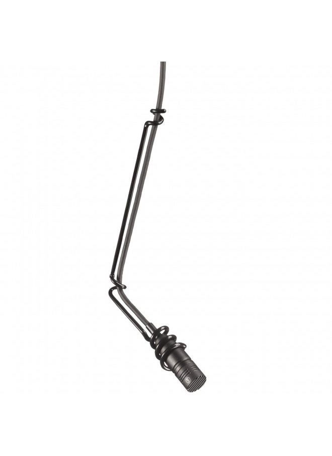 Audio-Technica U853R Cardioid Condenser Hanging Microphone 250 Ohms, Low Profile Design, Black