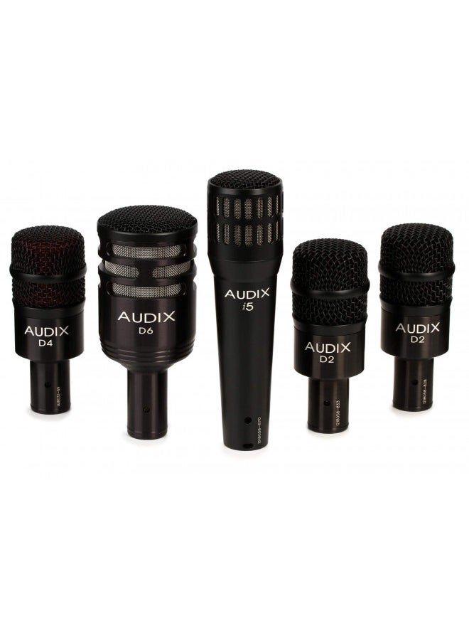 Audix DP-5A 5-Piece Drum Microphone Package for Live Sound and Recording