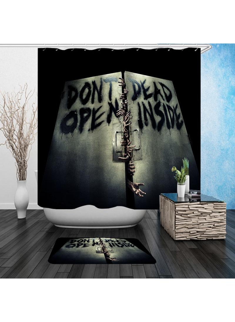 Terrifying Trick Waterproof Shower Curtain Bathroom Waterproof Shower Curtain Bathroom Dry Wet Separation Shower Curtain