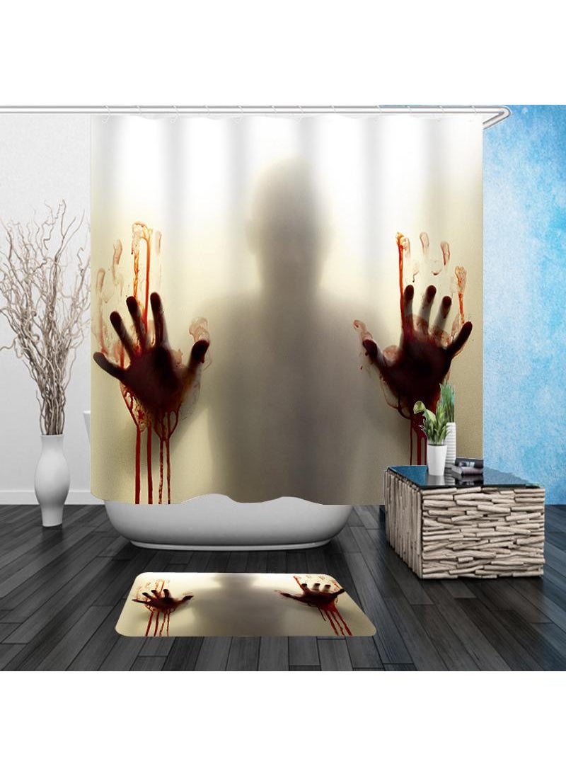 Terrifying Trick Waterproof Shower Curtain Bathroom Waterproof Shower Curtain Bathroom Dry Wet Separation Shower Curtain