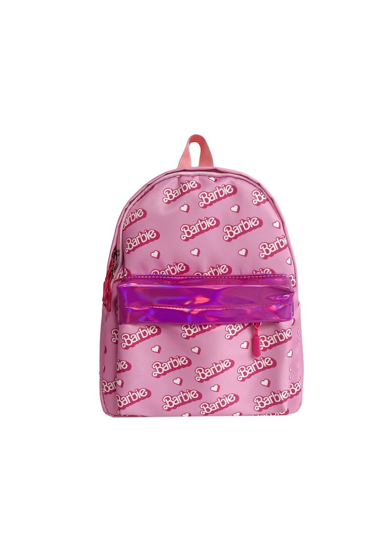 New Cartoon Kids School Backpack Letter Pink