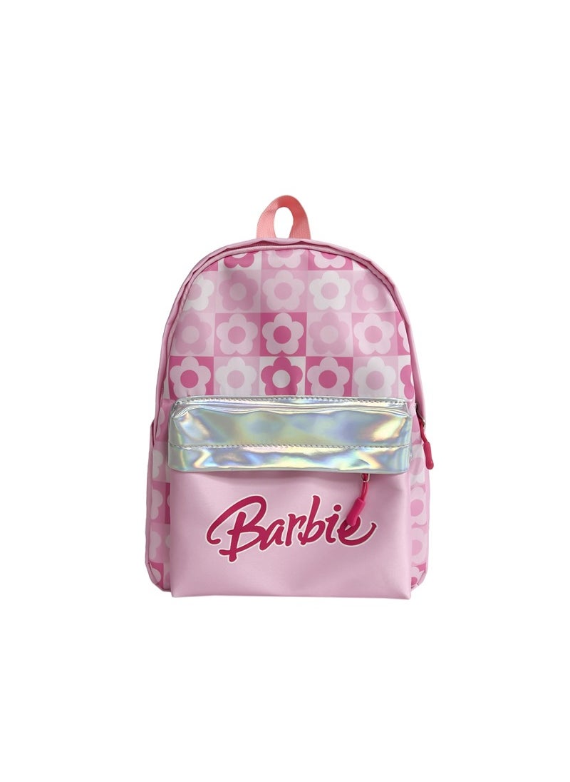 New Cartoon Kids School Backpack pink flower