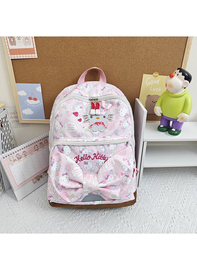 Pink Girly Cute College Backpack Pink