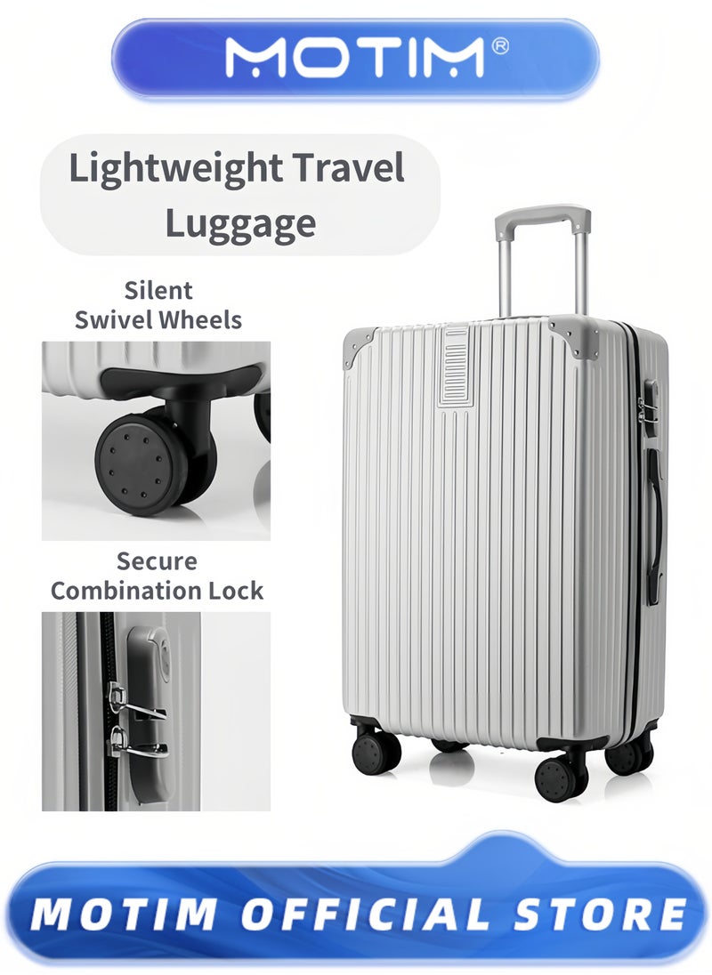 Travel Luggage Boarding Carry-on Luggage Expandable PP Hard Shell Clearance Luggage with Spinner Wheels TSA Lock and Hard Side Lightweight Durable Carry-on Suitcase Set for Long Distance Travel