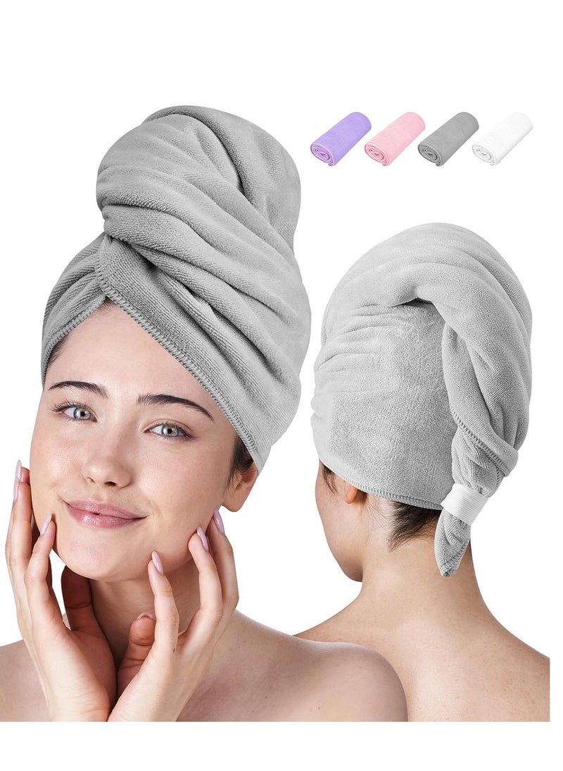 Luxe Beauty Microfiber Hair Towel Wrap for Women, Absorbent Microfiber Towel for Hair,Hair Drying Towels,Hair Wet Hair Wrap Towels, Perfect Curly Hair Towel for Plopping