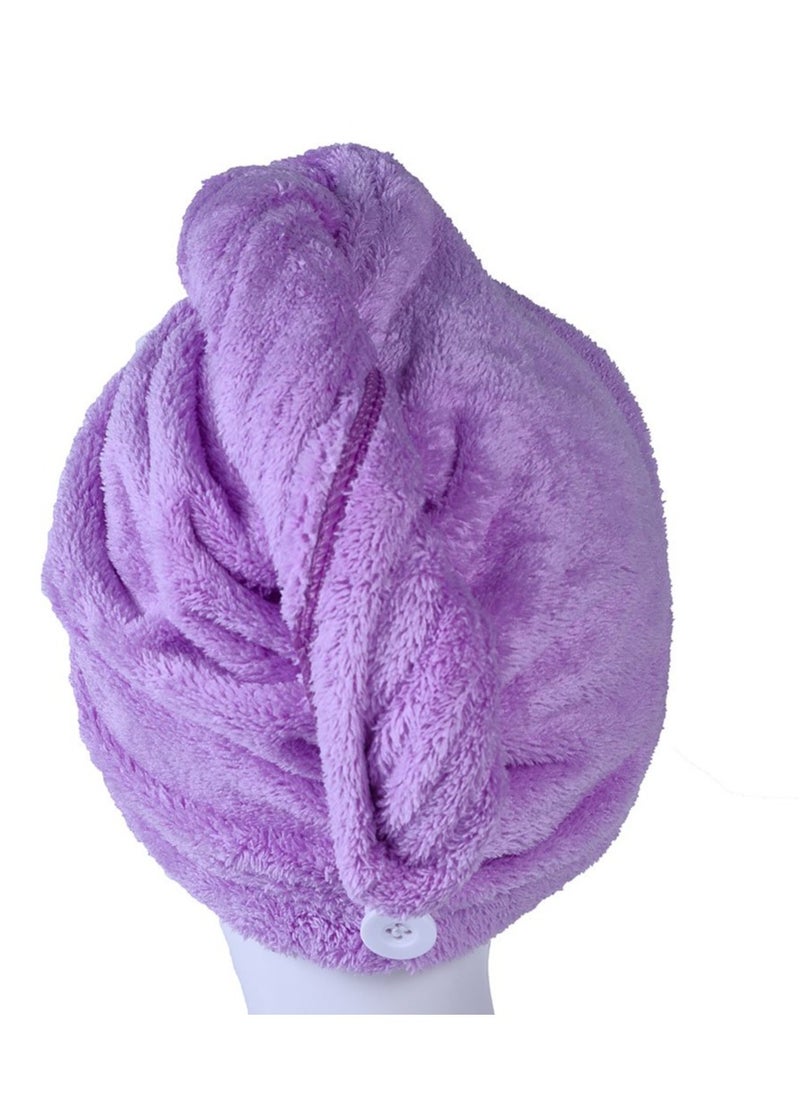 YYXR Microfiber Hair Drying Towel Ultra Absorbent Twist Hair Turban Drying Cap Hair Wrap