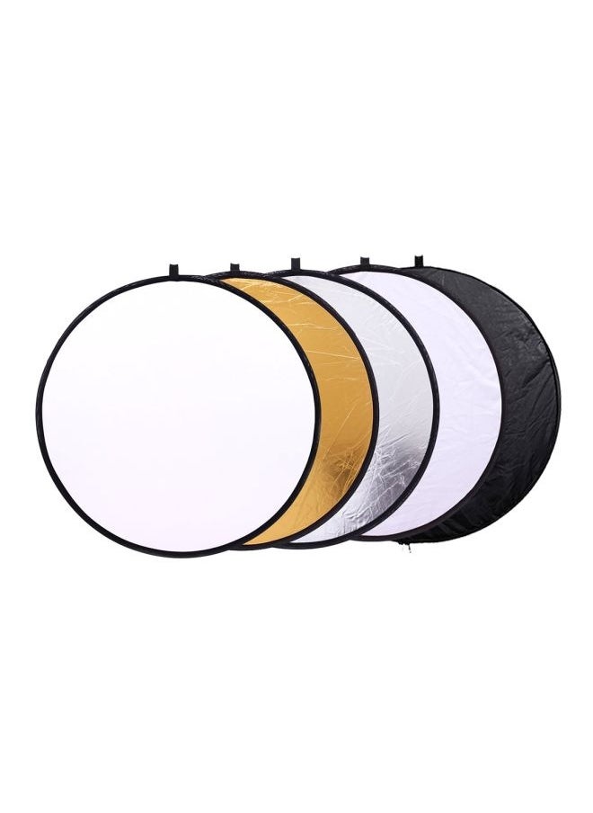 5-In-1 Multi Reflector With Bag 32inch Clear/Black/Gold