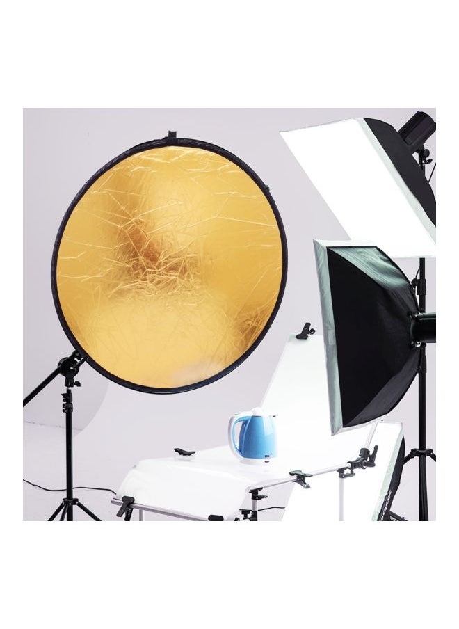 5-In-1 Multi Reflector With Bag 32inch Clear/Black/Gold