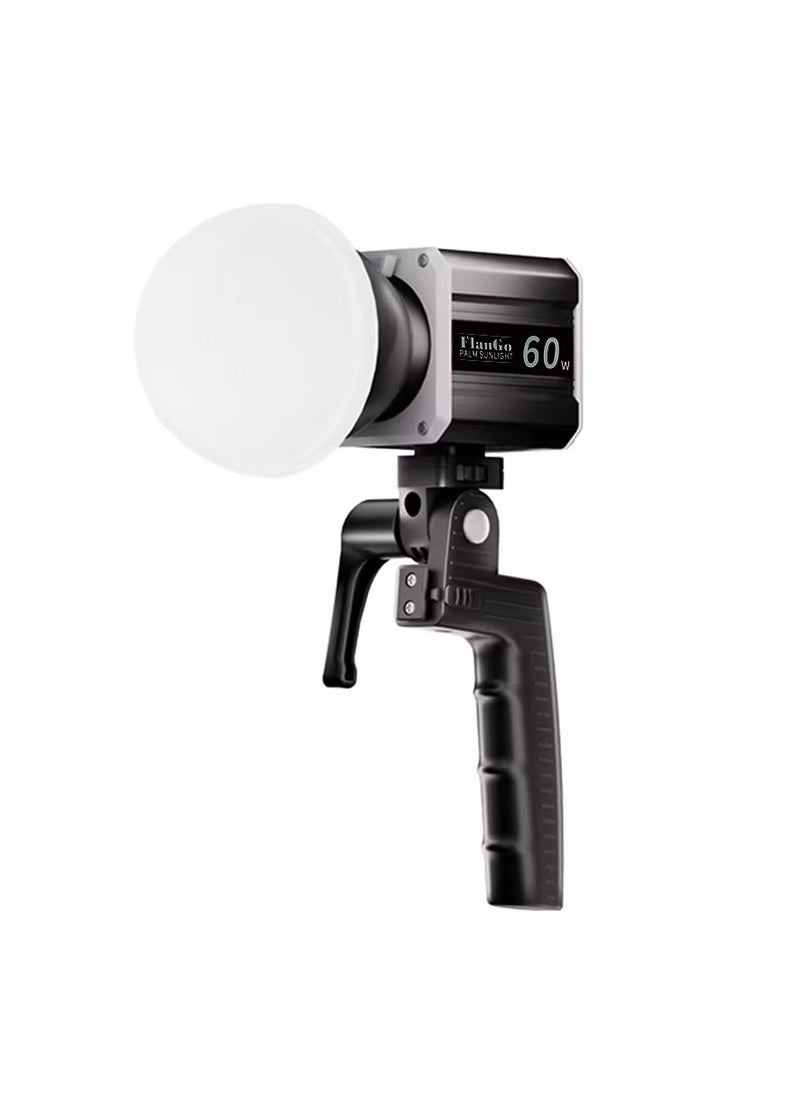 Tri-Color LED Video Light 60W COB Photography Light 2800K-6800K for Live Streaming Home Studio Comercial Photography