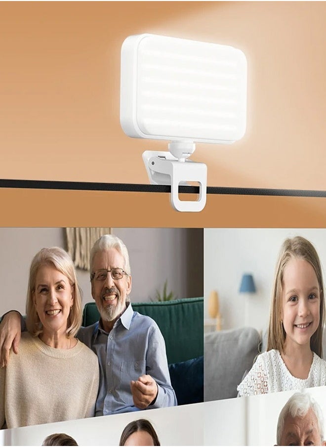 Clip On LED Selfie Light for Phone Laptop Tablet and Computer Ideal for Video Calls Photography and Makeup