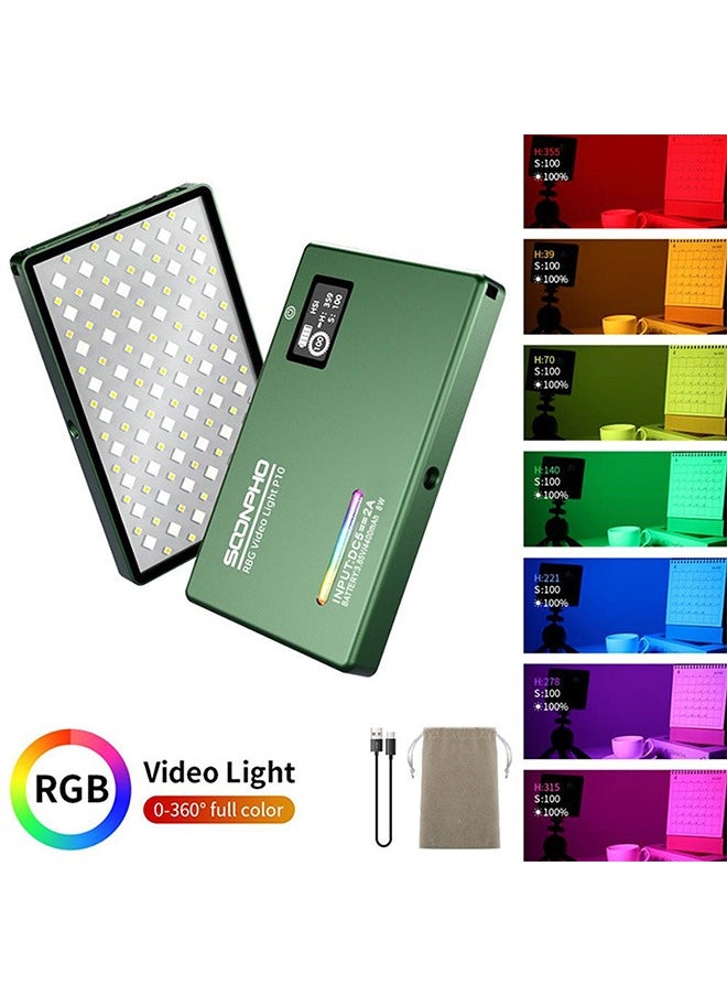 RGB LED Camera Light Full Color Output Video Light Kit Dimmable 2500K 8500K Bi Color Panel Light CRI 95 Plus