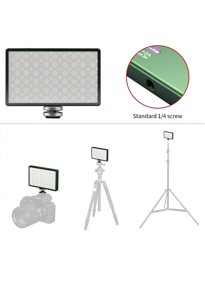 RGB LED Camera Light Full Color Output Video Light Kit Dimmable 2500K 8500K Bi Color Panel Light CRI 95 Plus