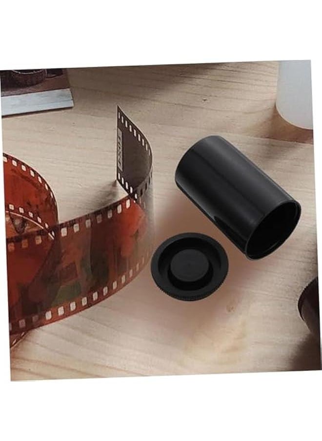 50pcs Film Box Film Canisters Bulk Reusable Film Canisters Small Plastic Containers Camera Film Case Film Canisters with Caps Camera Film Canister Film Canisters Case or Black