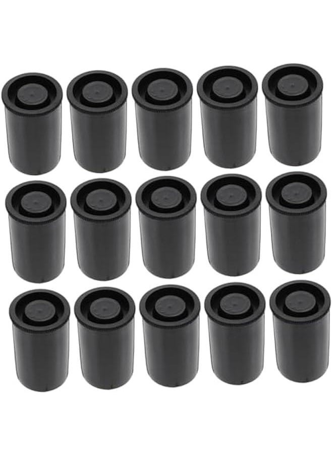 50pcs Film Box Film Canisters Bulk Reusable Film Canisters Small Plastic Containers Camera Film Case Film Canisters with Caps Camera Film Canister Film Canisters Case or Black