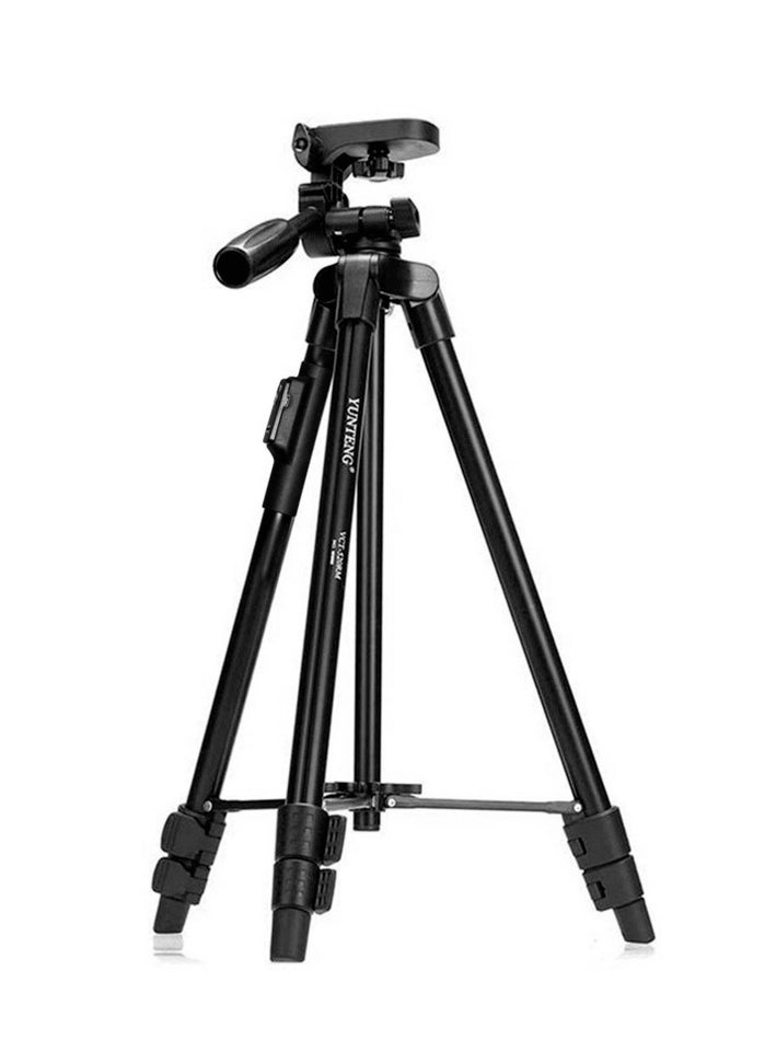 VCT-5208 Portable Tripod Stand With Remote Shutter Black