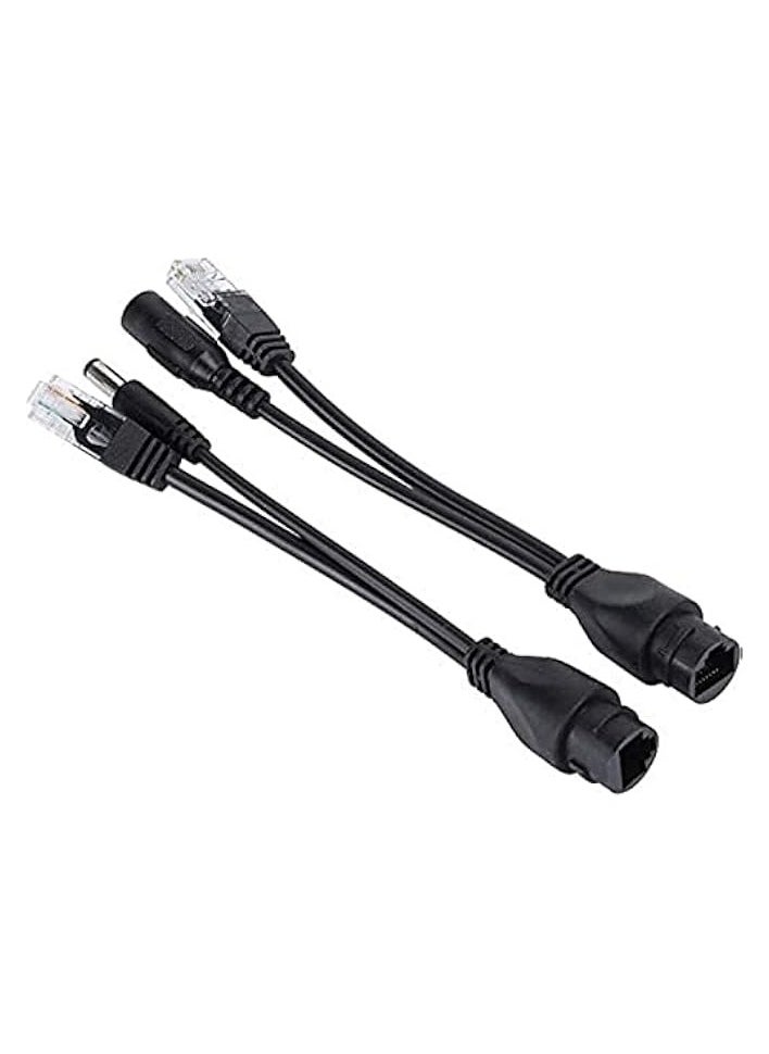 1 Pair POE Adapter Cable Tape Screened POE Switch Cable POE Splitter Injector Power Supply