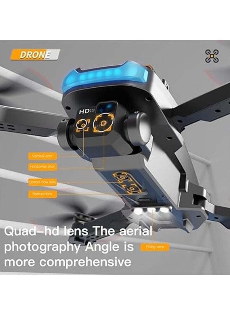 GPS Drone for Adults with Camera P15 Smart Drone Obstacle Avoidance Automatic Return HD Aerial Photography, Remote Control Airplane Battery Dual Camera Foldable RC Quadcopter