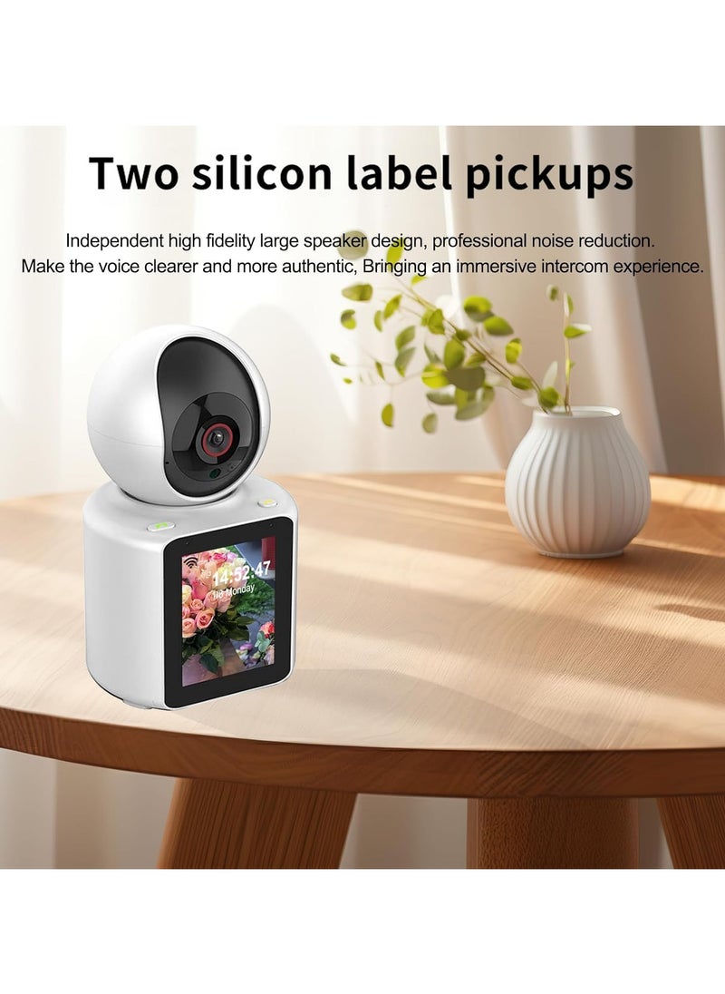 Two-Way Video Calling Camera with 2.8 inch HD Screen, 1080P Indoor Home Security Camera, Indoor Home Nanny Camera, Pet Camera, Dog Camera, Baby/Nanny Camera with Phone App