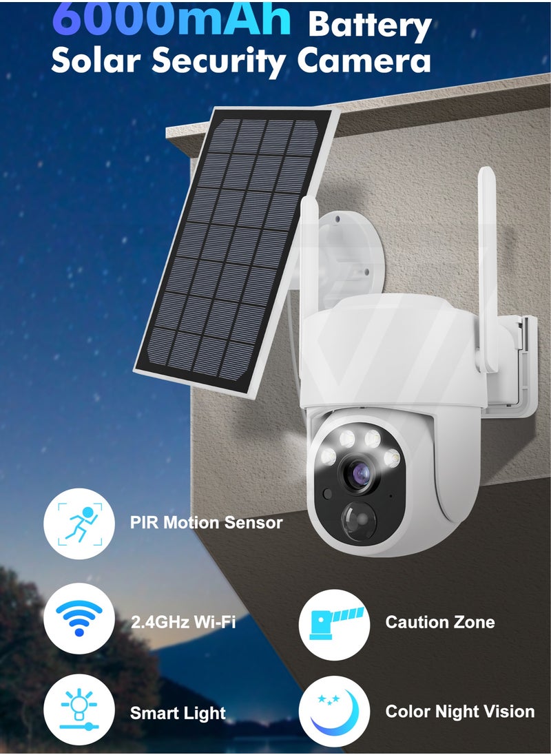 5MP Camera Wifi Outdoor Surveillance Security Camera Solar Panel Surveillance Cameras