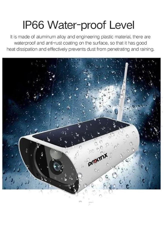 PROLYNX SOLAR POWERED 4MP BULLET CAMERA, PL-SC05 4G